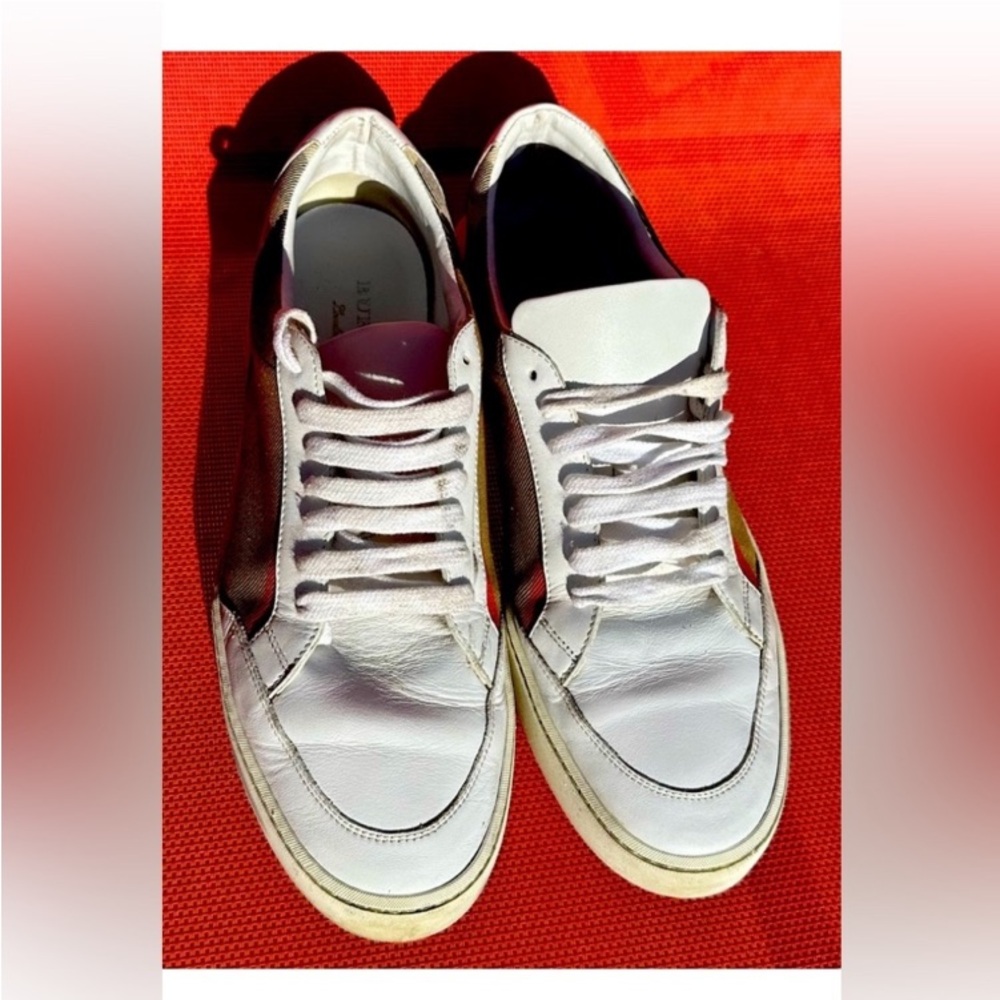Burberry Salmond Nova Check Sneakers Sz 41 - Picture 3 of 9